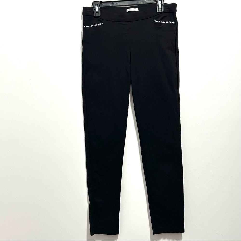 89th & Madison Women’s Black Skinny Pants with Seamless Waistband